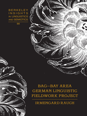 cover image of BAG  Bay Area German Linguistic Fieldwork Project